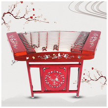 曲漾 扬琴乐器专业演奏杨琴乐器花梨木酸枝 初学入门考级演出洋琴 花梨木贝雕喜鹊登梅