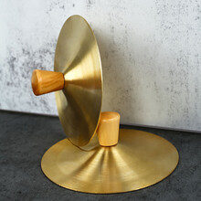 12cm铜镲铜钹鼓儿童玩具幼儿园表演三句半奥尔夫乐器表演铜擦 铜镲(9厘米)-带把手