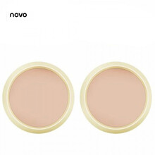 日系遮瑕定妆豆乳粉饼修容白皙防水持久控油保湿蜜粉自然隐形毛孔 超值两盒装(01#+03#)