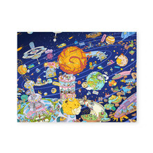 七夕情人节礼物Vpaw儿童爬行垫爬爬垫加厚家用婴儿布宝宝垫子客厅XPE地垫游戏垫 遨游太阳系 180*144*2cm厚±3%【可另配星空围栏14