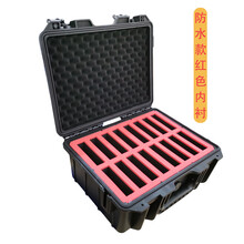 硬盘柜 硬盘保护箱 3点5英吋硬盘防护箱硬盘箱硬盘收纳盒台式机硬盘箱 酒红色