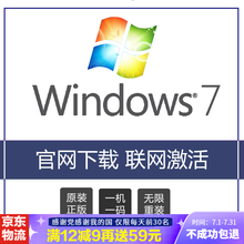 正版WIN10系统/windows10系统正版u盘/win10专业版/家庭版/企业版/激活码/密钥 win7旗舰版 U盘 发京东 不含税不开票