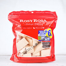 日本ROSY ROSA奶霜美肌空气感棉花糖吐司气垫粉扑干湿两用粉扑 三角棉增量款 36个入