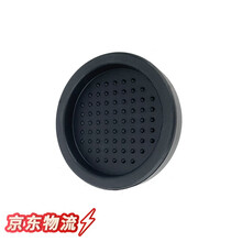 不锈铁压粉器意式咖啡机手柄填压器实心压粉锤子布粉器51MM58MM 圆形粉垫黑色