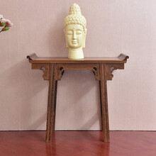 寻古红木家具非洲鸡翅木（学名：非洲崖豆木）翘头案实木条案供桌佛桌中式玄关桌 长108*宽38*高86cm