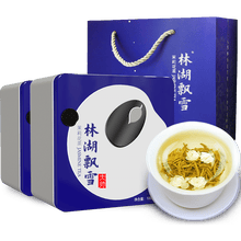 林湖飘雪 2021新花新茶特级茉莉花茶叶茉莉茶礼盒装袋装茉莉飘雪川茶夏季茶浓香耐泡大师两盒共200克