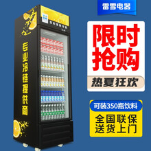 雷雪(Thunsnow) 展示柜冷藏 饮料展示柜家用 商用冷藏柜冰柜双门 冷柜展示柜单门立式冷柜 238L 直冷单门 （加厚升级款）