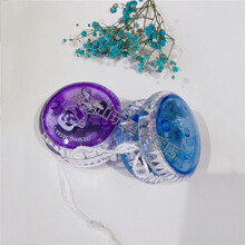 儿童小学光溜溜球男孩玩具无睡眠金属成人花式爆旋塑料悠悠球 塑料发光溜溜球2个(颜色随机)