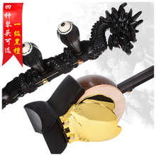 曲漾 豫剧板胡紫檀木板胡紫檀盘龙黑檀盘龙演奏板胡多款可选 黑檀大盘龙皮盒