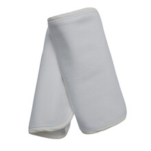 sanlebaby婴儿口水巾 吮吸带围嘴宝宝棉纱布吸水婴儿360度旋转 浅灰（2个装）