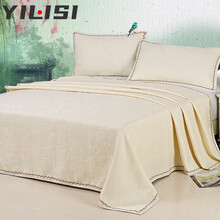 益丽丝(YiliSi) 汉麻凉席三件套汉麻床单双人空调席双面亚麻席可水洗 汉麻如意 2.0米床适用（实发2.2*2.4米）