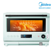美的Midea PG2311W变频微波炉烤箱蒸箱 直喷蒸汽 海量云食谱 立体烘烤 微波炉烤箱一体机 23L 智能家电 淡雅绿