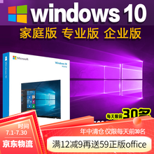 微软win10w10系统正版专业版密钥激活码windows10系统u盘家庭升级专业版企业版64位正版 win10专业版 U盘 发京东 含税可开发票