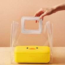 电热饭盒午餐无水加热便当保温自热插电上班族热饭便携GMDQ 小黄鸭+透明饭盒袋