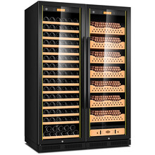 茄龙（CIGARLOONG）CL-188CT1雪茄柜雪茄盒恒温恒湿雪茄柜实木双门雪茄红酒柜 榉木雪茄红酒满配款黑色