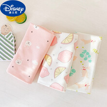 &迪士尼（Disney）小孩出生包裹布纯棉婴儿新生儿包布裹布包单抱被产房初生宝夏秋四季贴身包被包巾 3件装新生裹布 粉柠+领结兔+兔头 85x85cm