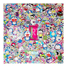 墨斗鱼艺术日本村上隆作品Dokodemo Door限量版画大师级亲笔签名发售收藏装饰画