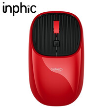 英菲克（INPHIC）E8无线鼠标 办公鼠标 静音鼠标 女生可爱笔记本电脑通用便携 尊贵红