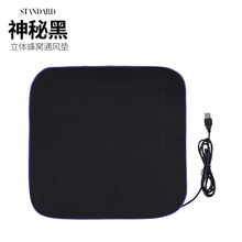 GISAEV 适用于汽车吹风坐垫夏季座椅通风坐垫usb车载空调制冷坐垫12V24V座垫USB 神秘黑（单座）