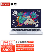 联想小新15性能版 2021新款11代酷睿15.6英寸全面屏高色域四核超轻薄网课本办公手提笔记本电脑 银色i5-1135G7 16G 512G｜标配 MX450高性能独显