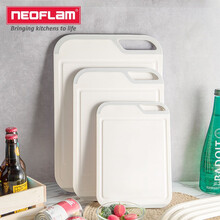 NEOFLAM 抗菌砧板宝宝辅食家用塑料菜板宿舍水果迷你砧板 抗菌防霉 象牙白 S