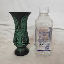 【曲美思】仿古青铜器摆件凤樽 圆觚 古代酒杯 倒水器皿 花插 笔筒 装饰品 14高口7