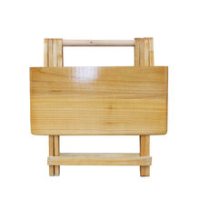 汇巧天成 便携式实木折叠桌餐桌家用简易小桌子吃饭摆摊方桌圆桌租房写字桌 经济款58*58*50方桌