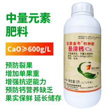 石原金牛 特种悬浮钙Ca 防裂果缺钙增产促根 中量元素水溶肥 1L装 1000ml