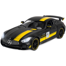 奔驰G63越野奔驰AMG跑车合金车模1:24玩具车仿真合金汽车儿童回力玩具小汽车仿真汽车模型男孩礼物 AMG黑色1:24