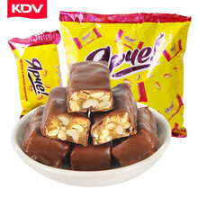 【新人专享】KDV小土豆巧克力味500g*1袋 俄罗斯进口沙状糖夹心糖果散装结婚喜糖送礼物零食 KDV巧克力味花生夹心糖500g