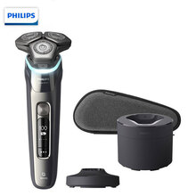 飞利浦（PHILIPS）电动刮胡刀肌能感应科技AI智能发光剃须痘痘肌专属 全新9系动态感应9000系列 配清洁中心款