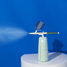 注氧仪手持家用清洁补水小型家用美容院高压美容仪注氧纳米喷雾仪苏的 魅小丫2代(绿) 贝尔