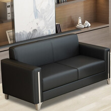 梦麦斯 办公沙发 双人位商务办公接待沙发西皮沙发 1340*840*780mmMMS-SF-1092