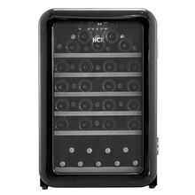 全新轻奢高端复古红酒柜49瓶恒温进口家用小型冰吧 黑色