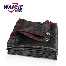 婉和 黑色遮阳网包边 户外花木花卉花房太阳网庭院防晒遮阴网防虫网加密加厚 10针2*3米