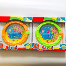 沙锤手摇铃海浪鼓音乐教具奥尔夫打击乐器 海浪鼓单个(颜色随机)