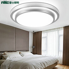 超市	雷士照明（NVC）吸顶灯 led灯具 卧室阳台过道灯 创意双层立体设计边框 圆形单色光 18W 工地工程物业