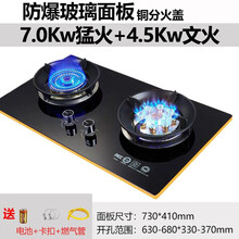 好太太燃气灶嵌入式天然气煤气灶猛火灶定时家用液化气双灶炉 7.0kw九腔猛火+聚能架+熄火保护+铜火头