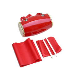 苗乡缘幼儿园腰鼓 儿童成人木质腰鼓 老年秧歌队腰鼓 9CM腰鼓 鼓棒+背带