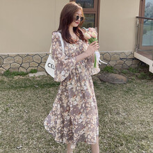 凯琳卡洛儿 孕妇装夏装孕妇裙夏季夏天外穿孕妇连衣裙宽松大码孕妇裙子孕妈装 图片色 M