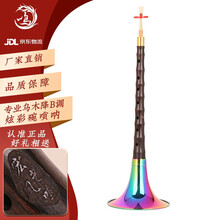 宏艺凤鸣（HongYiFengMing）唢呐乐器全套初学者成人专业演奏高档乌木音调齐全纯铜大小号 专业乌木降B炫彩碗+14大豪礼