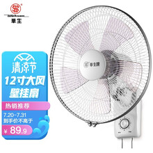 华生（Wahson）壁扇/电风扇/壁挂式风扇/大风量低音宿舍餐厅家用电扇 FB35-30B