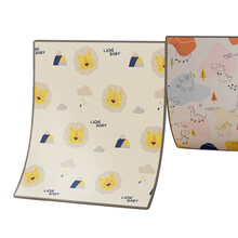 尚趣儿童爬行垫xpe婴儿地垫家用可折叠加厚宝宝爬爬垫 狮子恐龙【双面图】爬行垫 180*200*2cm【双面图片】+包边【】