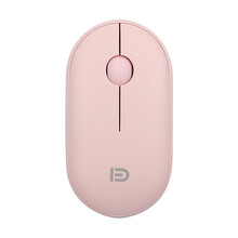 富德 E610鹅卵石 安静低噪鼠标 无线鼠标 办公鼠标 女性鼠标 便携鼠标 对称鼠标 无线传输 粉