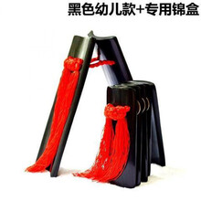 竹板快板成人快板成人响板一对演出快板舞台表演天津快 黑色幼儿款 锦盒