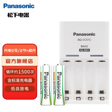 松下（Panasonic） 充电电池5号五号2节AA套装三洋爱乐普技术适用麦克风话筒数码遥控玩具