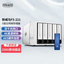铁威马（TERRA MASTER）F5-221 五盘位NAS网络存储服务器 文件备份共享私有云盘 40TB 8T企业级*5