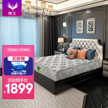 穗宝（SYMBOL）欧式席梦思弹簧床垫 20cm厚护脊偏硬床垫1.2米1.5米1.8米床垫 歌代 灰色 150*190*20cm