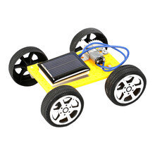 太阳能小车手工版 儿童太阳能小车玩具小学生手工小制作小发明智力开发早教玩具