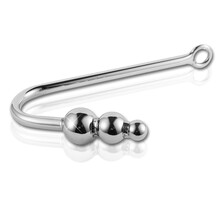 久爱 情趣用品金属后庭肛钩另类玩具激情用具sm用品调教男女用性工具情趣金属肛塞拉珠 三珠肛勾
